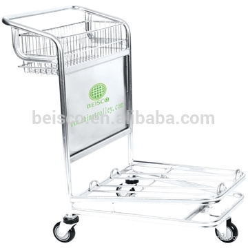 Hot sale baggage cart,luggage cart wheels,airport stainless steel luggage cart